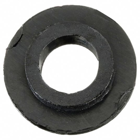 Shoulder Washer: For Screw Size #6, Nylon, Black, 0.146 in Inside Dia, 0.04  in Shoulder Ht, 40 PK