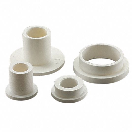 GRAINGER APPROVED 0.04 in Nylon 6/6 Shoulder Washer with Natural Finish