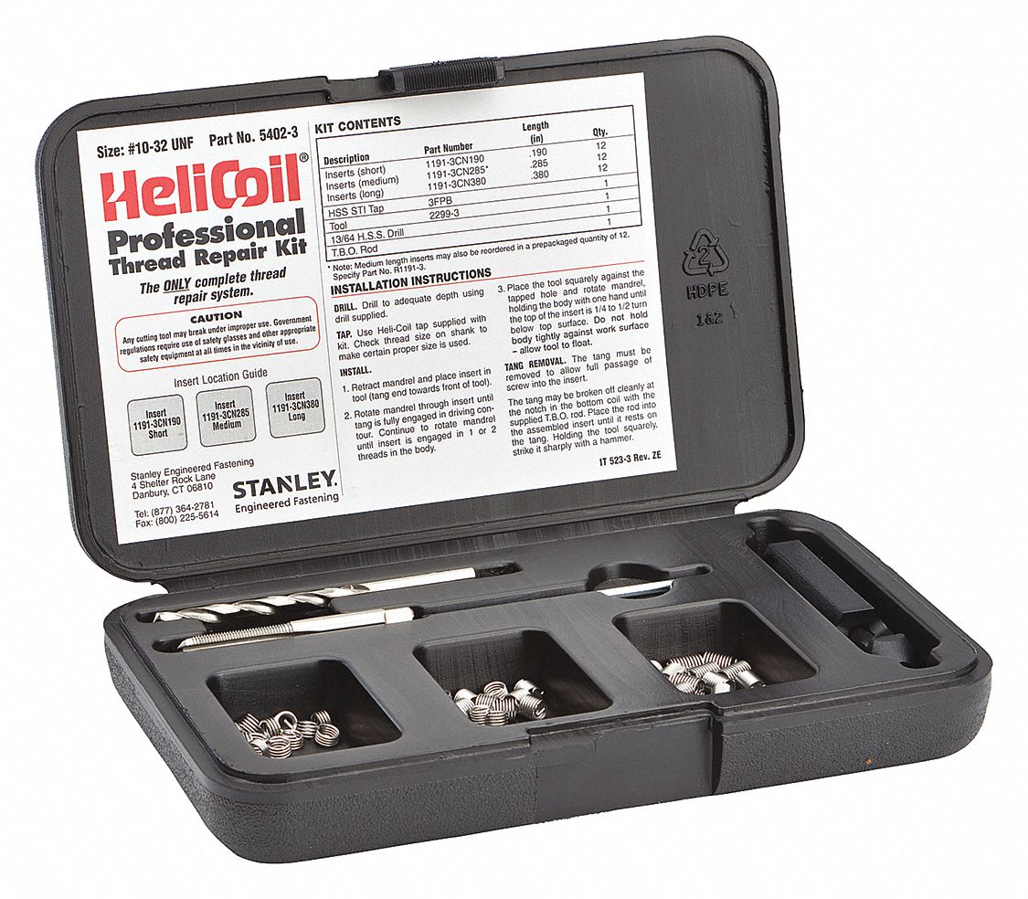 Thread Repair Kit 40 Pieces SS