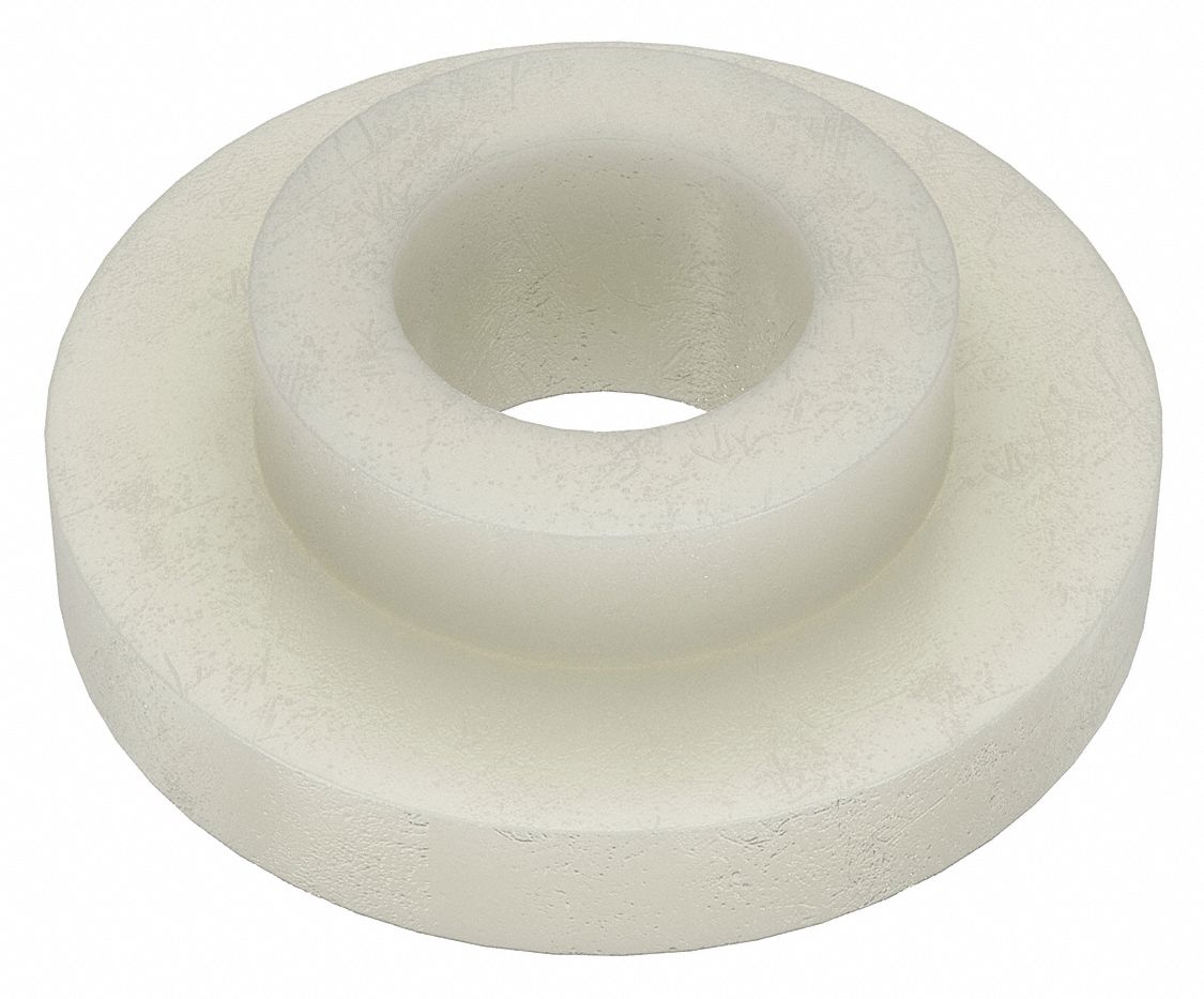 SHOULDER WASHER, FOR #2 SCREW, NYLON, WHITE, 0.093 IN ID, 0.04 IN SHOULDER H, 40 PK