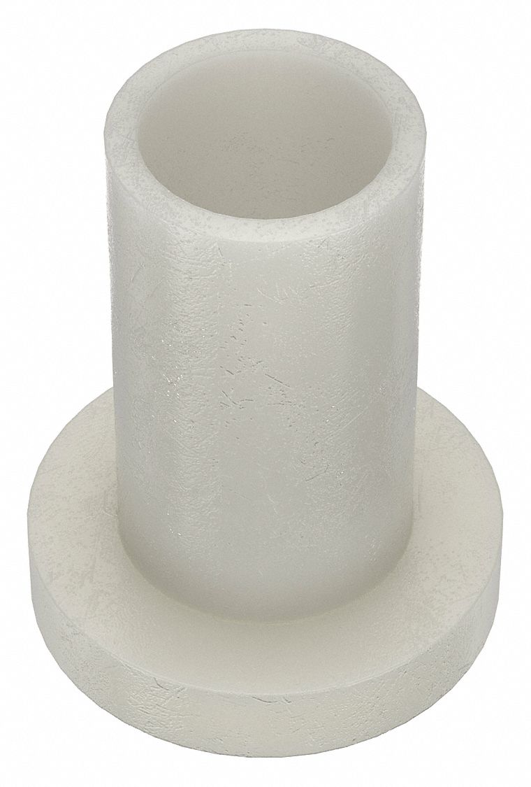 Shoulder Washer: Nylon, White, #4 Screw Sz, 7/64 in Inside Dia, 9/64 in Sleeve Outside Dia, 40 PK