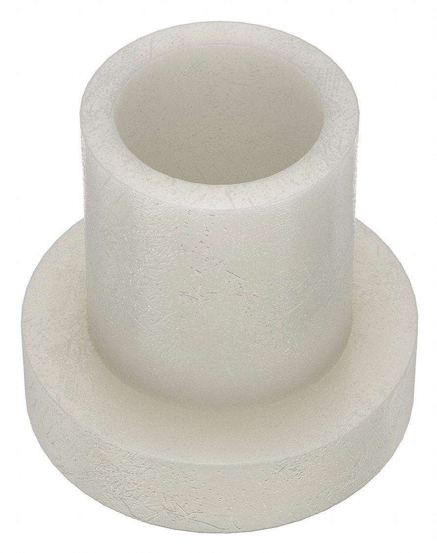 SHOULDER WASHER, FOR #2 SCREW, NYLON, WHITE, 0.09 IN ID, 0.047 IN SHOULDER H, 40 PK