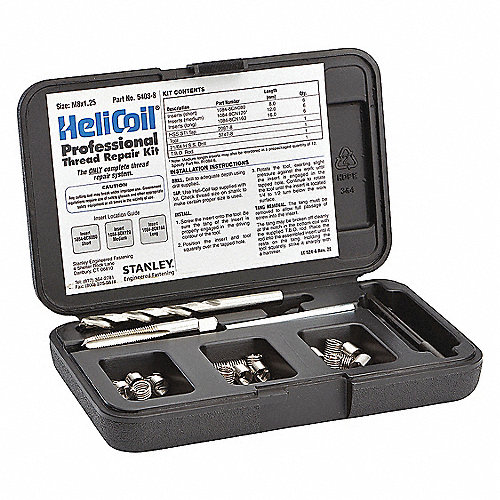 4/5/6/8/10/12 Kit de inserto de reparación de roscas para herramientas de reparación de Helicoil Plata de alta resistencia y dureza Juego de insertos de rosca 60PCS M3 