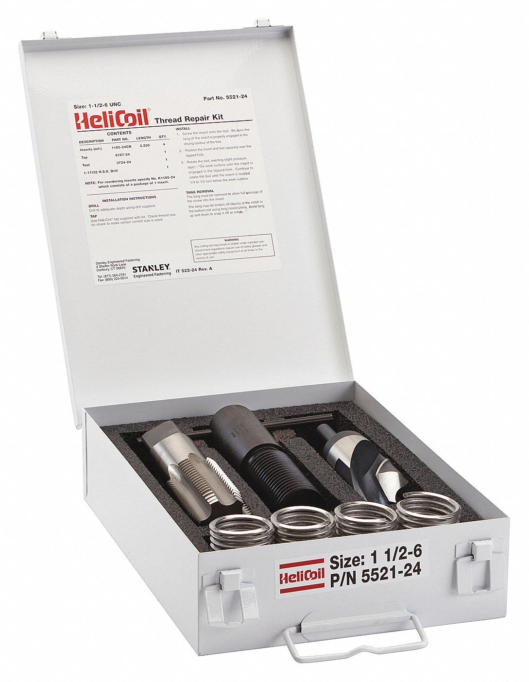 Thread Repair Kit No 5521-6 Helicoil Division 3pk for sale online 