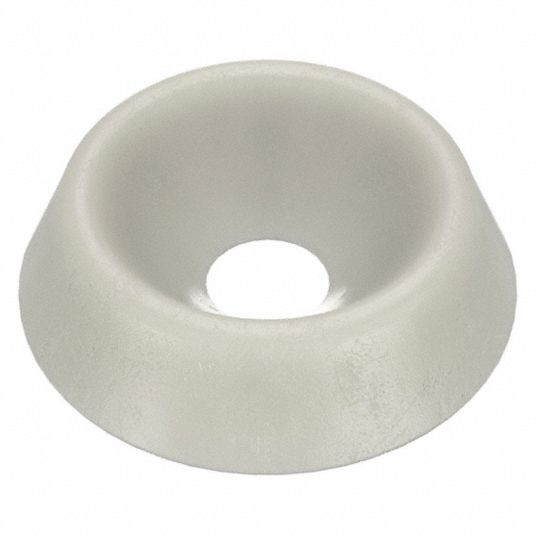 For Screw Size 10, Nylon, Countersunk Washer 4DCP911SFW0010B Grainger