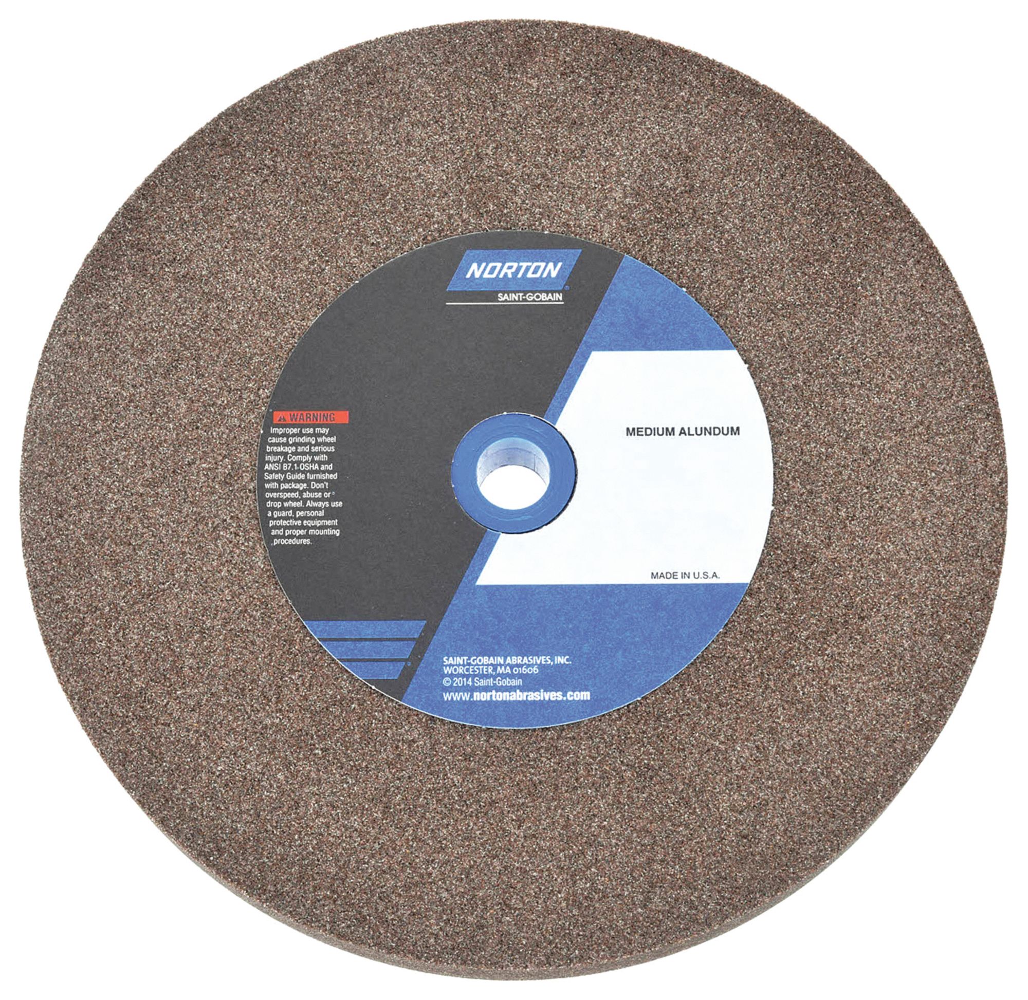 Norton 6" Aluminum Oxide Grinding Wheel - Type 1 Straight Wheel 36 Grit