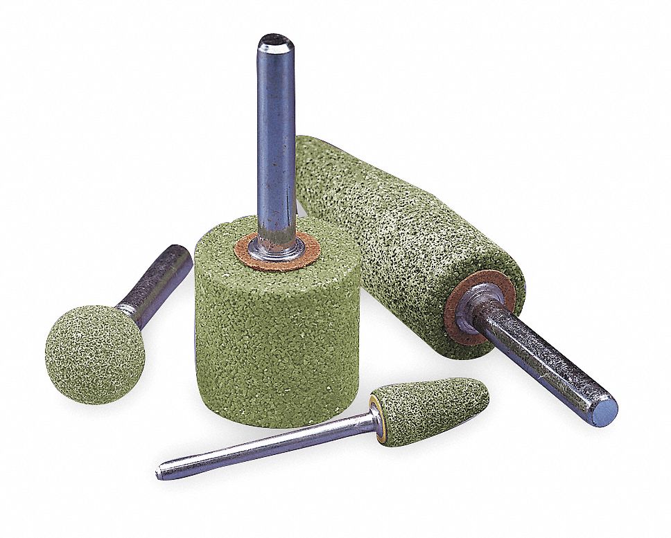 NORTON, Ceramic, 80 Grit, Vitrified Mounted Point Kit 4DDV6