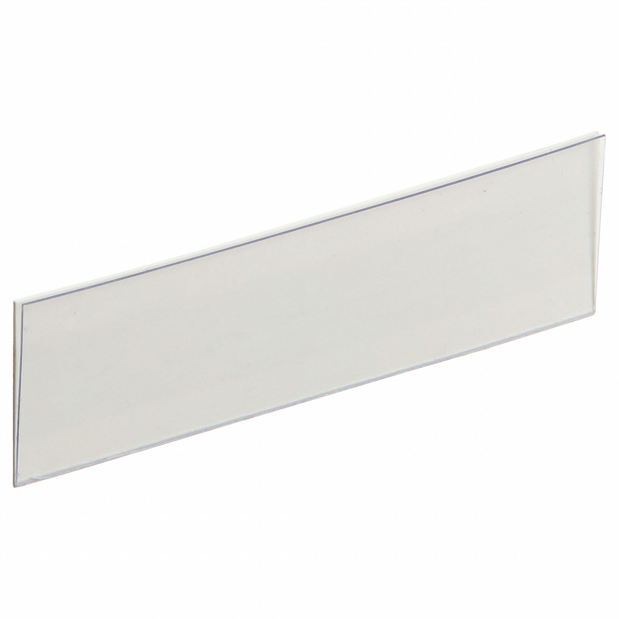 LABEL HOLDER, 3 X 1 IN, CLEAR, SLIDE-IN, 25 LABEL HOLDERS, SELF-ADHESIVE, SMOOTH, 25 PK