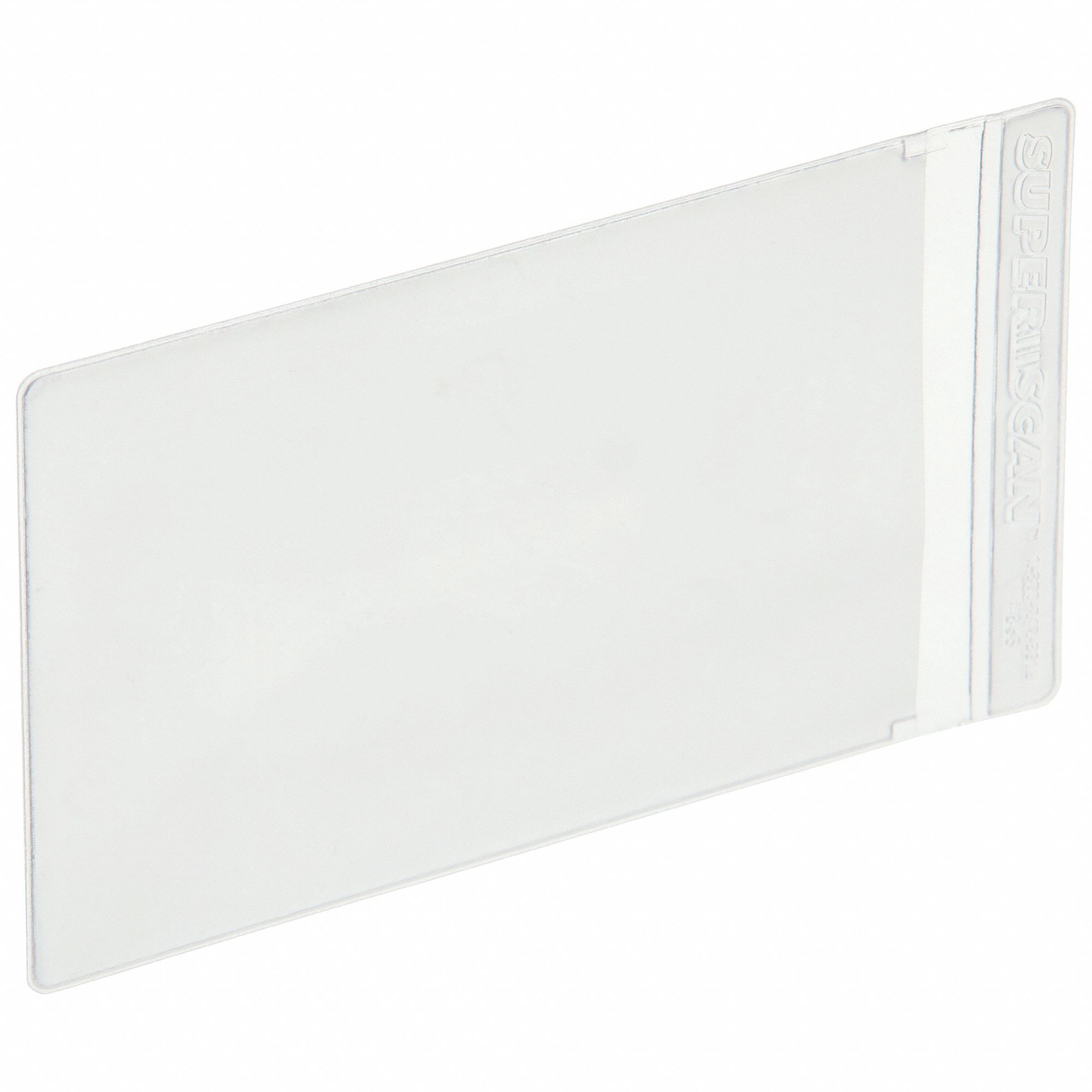 LABEL HOLDER, 5 X 3 IN, CLEAR, SLIDE-IN, 25 LABEL HOLDERS, SELF-ADHESIVE, SMOOTH, 25 PK