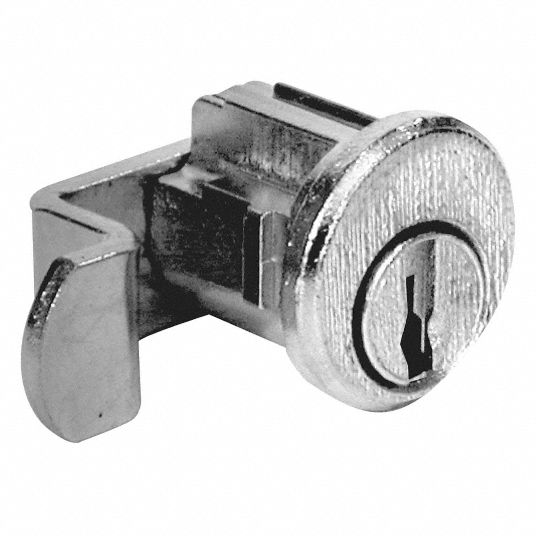 COMPX NATIONAL Pin Tumbler Keyed Cam Lock, Keyed Different, For