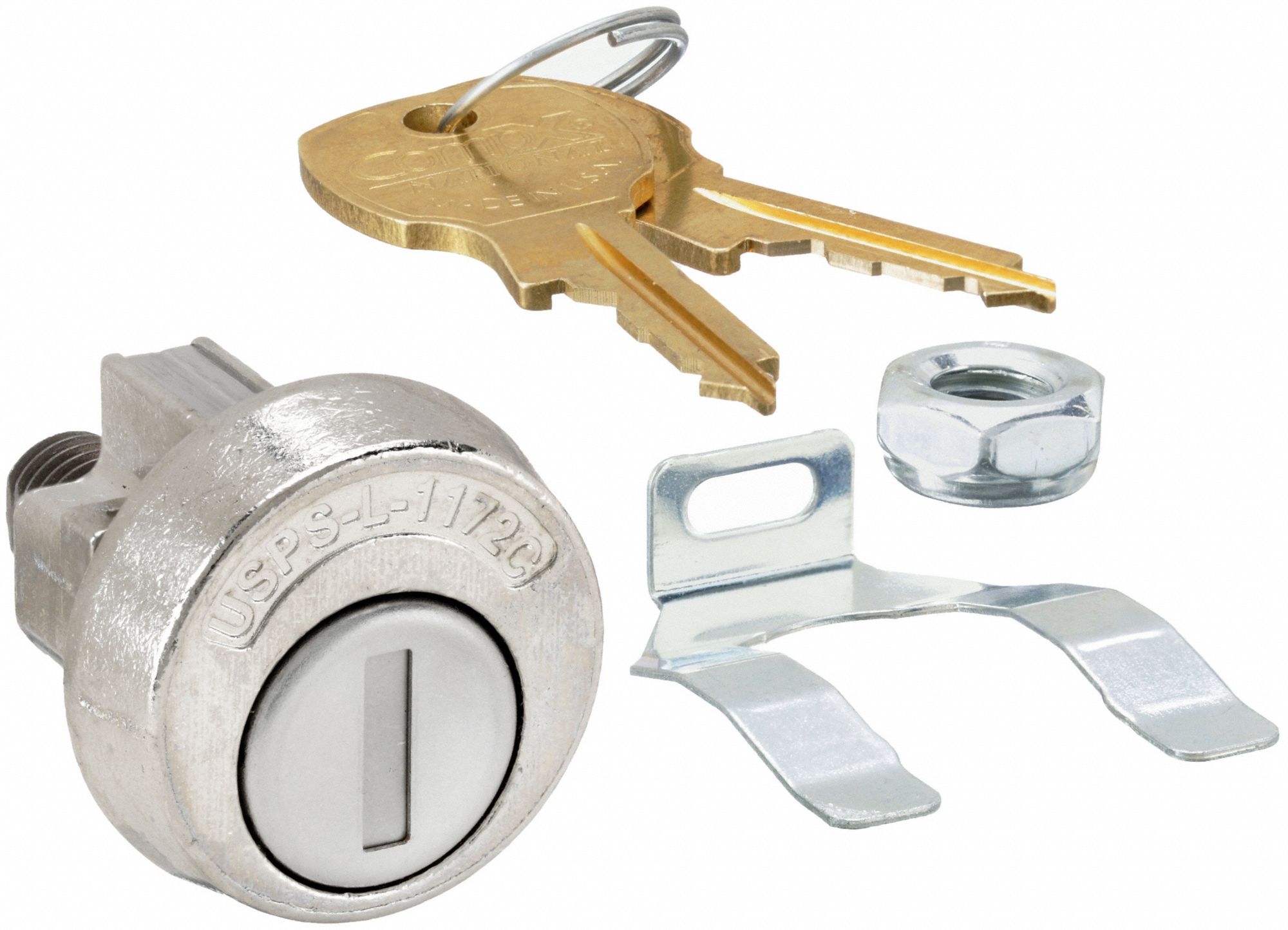 COMPX NATIONAL Pin Tumbler Keyed Cam Lock For 1/16 in Material Thick