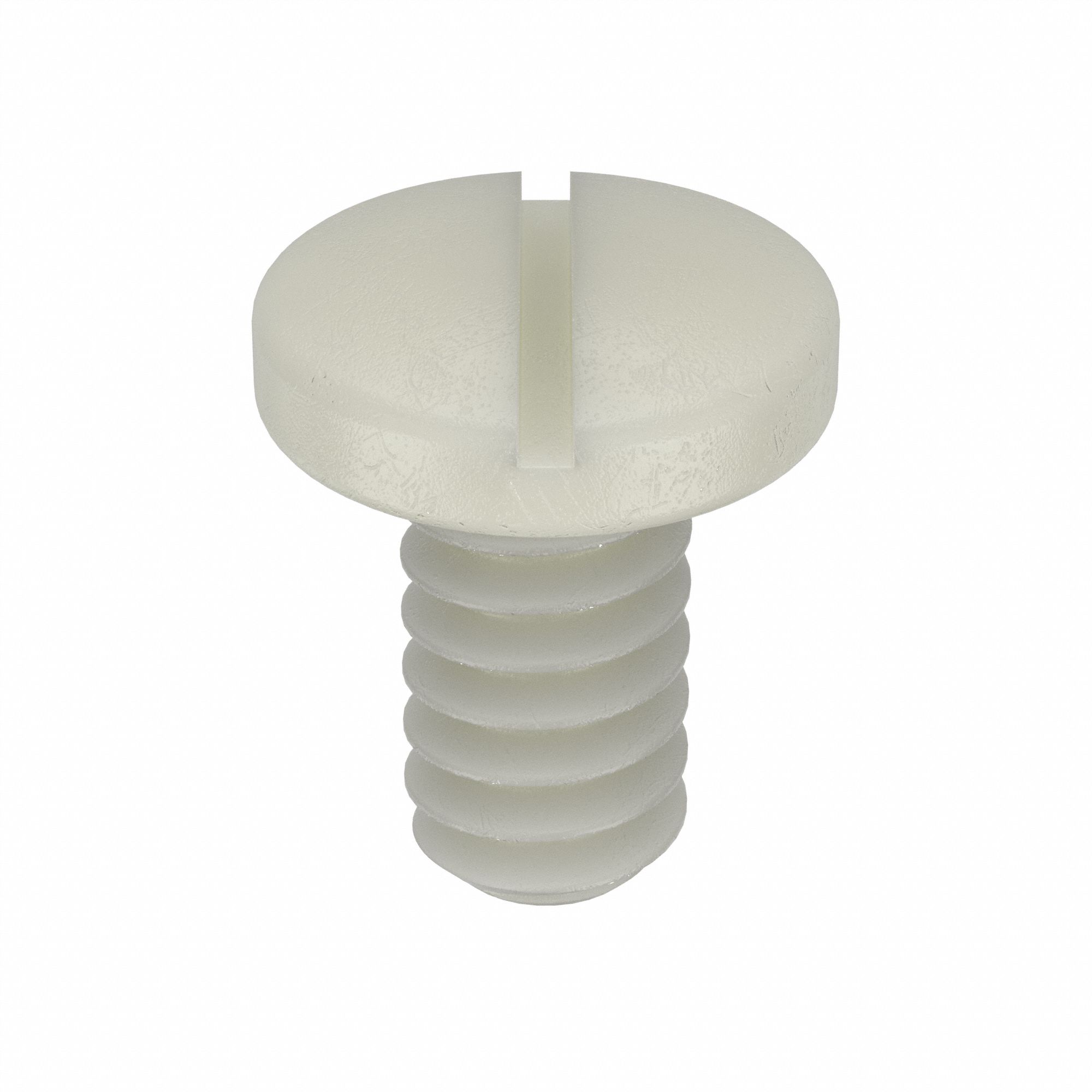 VIS MÉCANIQUE,NO6-32,¼PO LO,NYLON,BRUT,CYLINDRIQUE,FENDUE,POUCE,50PQ