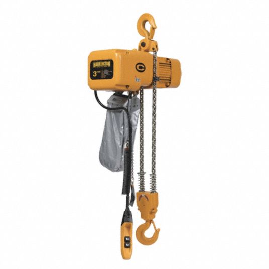 HARRINGTON, H4 - Heavy Duty, 208-230/460V AC, Electric Chain Hoist ...