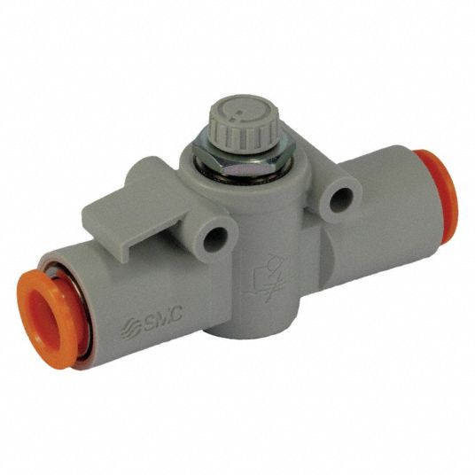 SMC, Tube, 1/4 in Valve Port Size, Speed Control Valve 4DGW3AS2052F