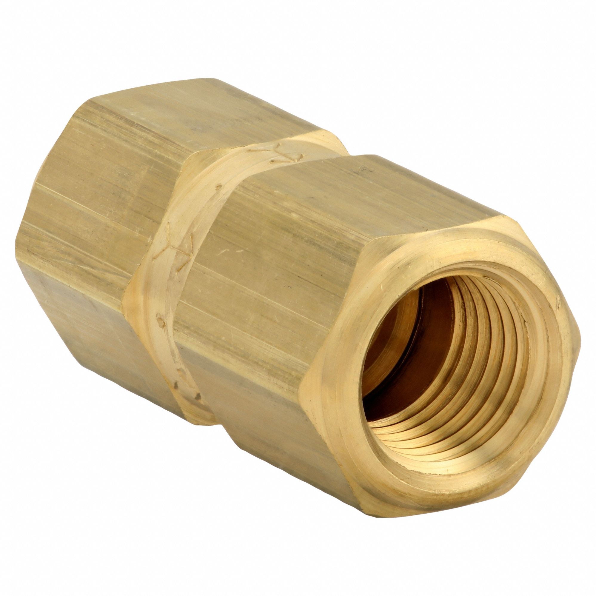 POPPET SPRING CHECK VALVE, POPPET, INLINE VALVE BODY, ¼ IN PIPE, FNPT X FNPT