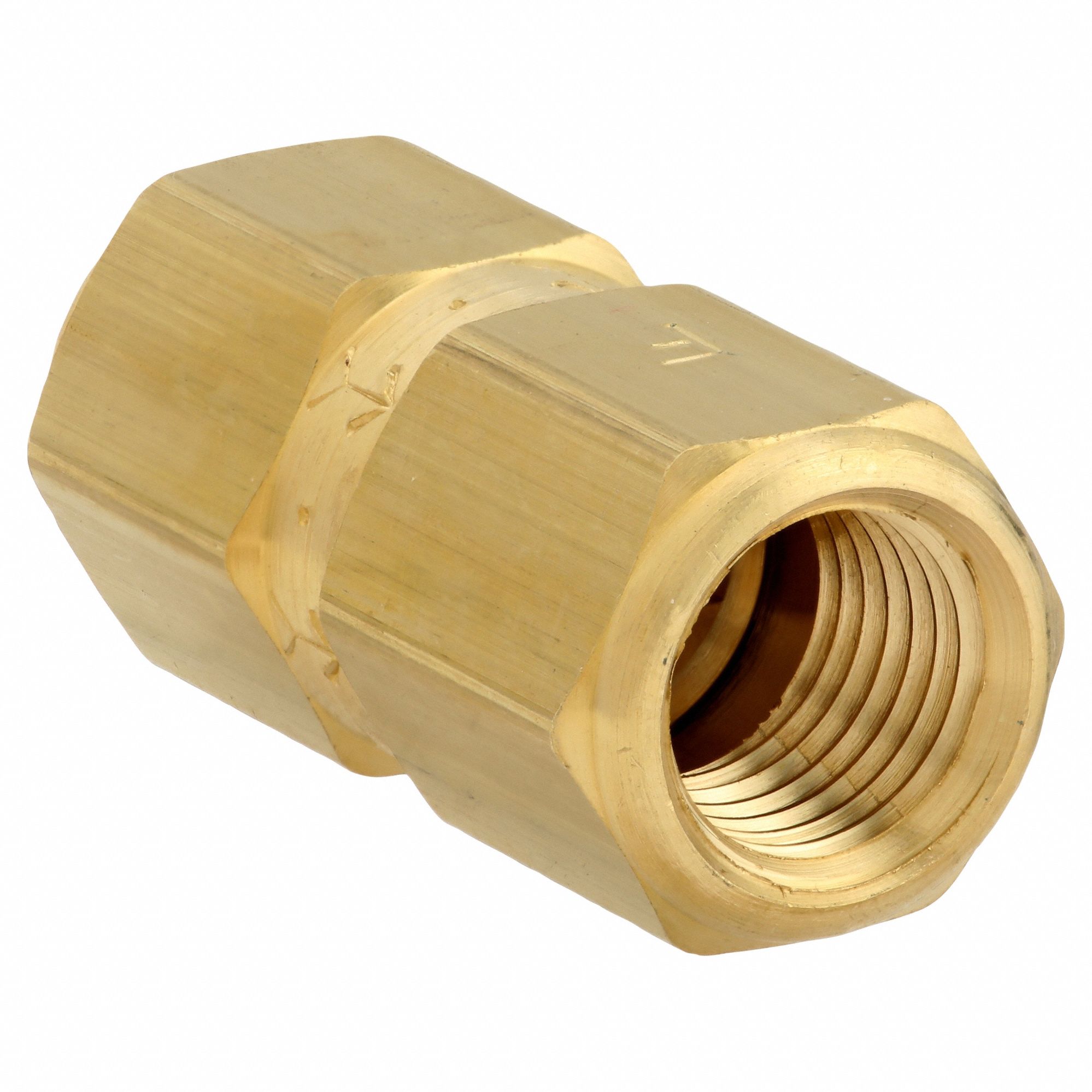 POPPET SPRING CHECK VALVE, POPPET, INLINE VALVE BODY, ¼ IN PIPE, FNPT X FNPT