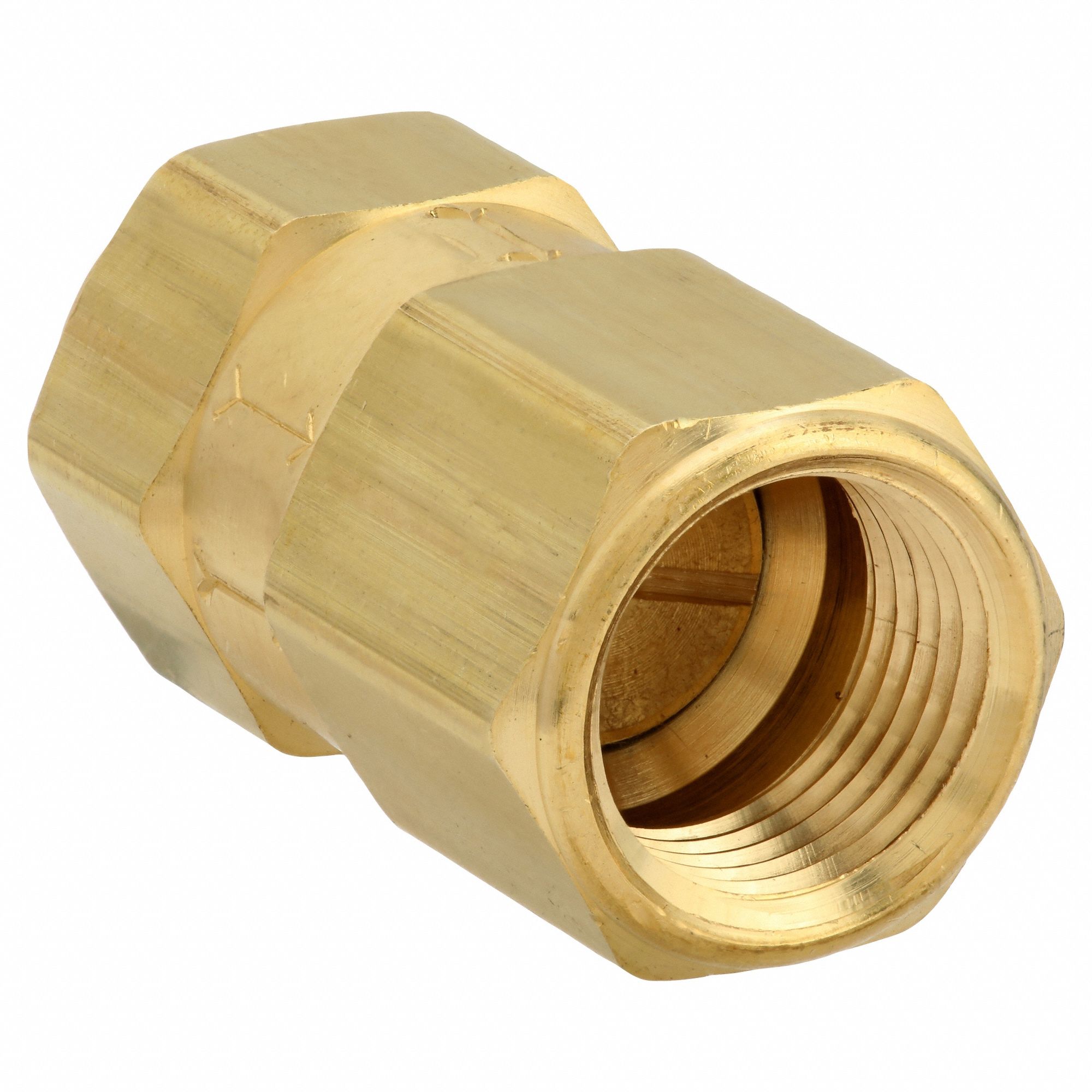 POPPET SPRING CHECK VALVE, POPPET, INLINE VALVE BODY, ½ IN PIPE, FNPT X FNPT
