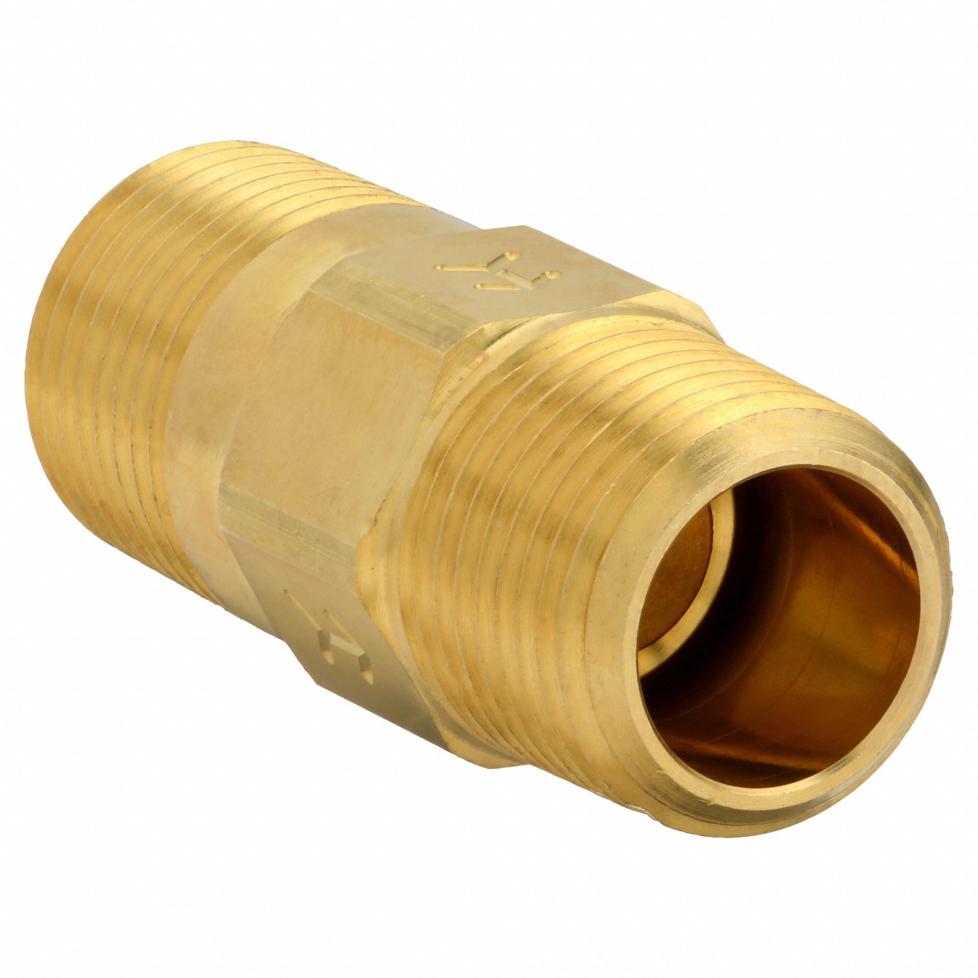 PISTON SPRING CHECK VALVE, PISTON, INLINE VALVE BODY, ⅜ IN PIPE, MNPT X MNPT