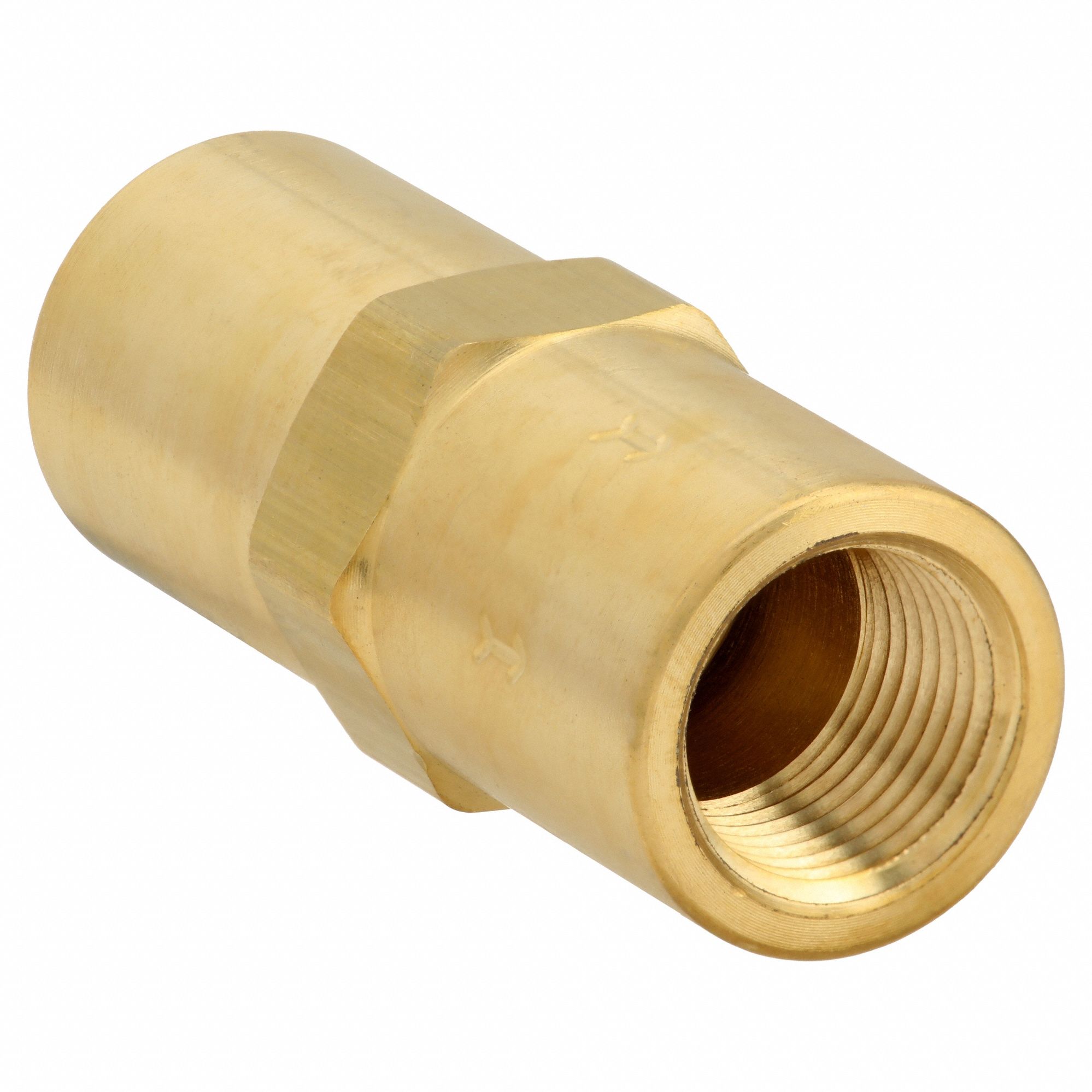 PISTON SPRING CHECK VALVE, PISTON, INLINE VALVE BODY, ⅜ IN PIPE, FNPT X FNPT