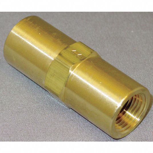 GRAINGER APPROVED Check Valve, 3/8 in, Single, Inline Piston, Brass ...