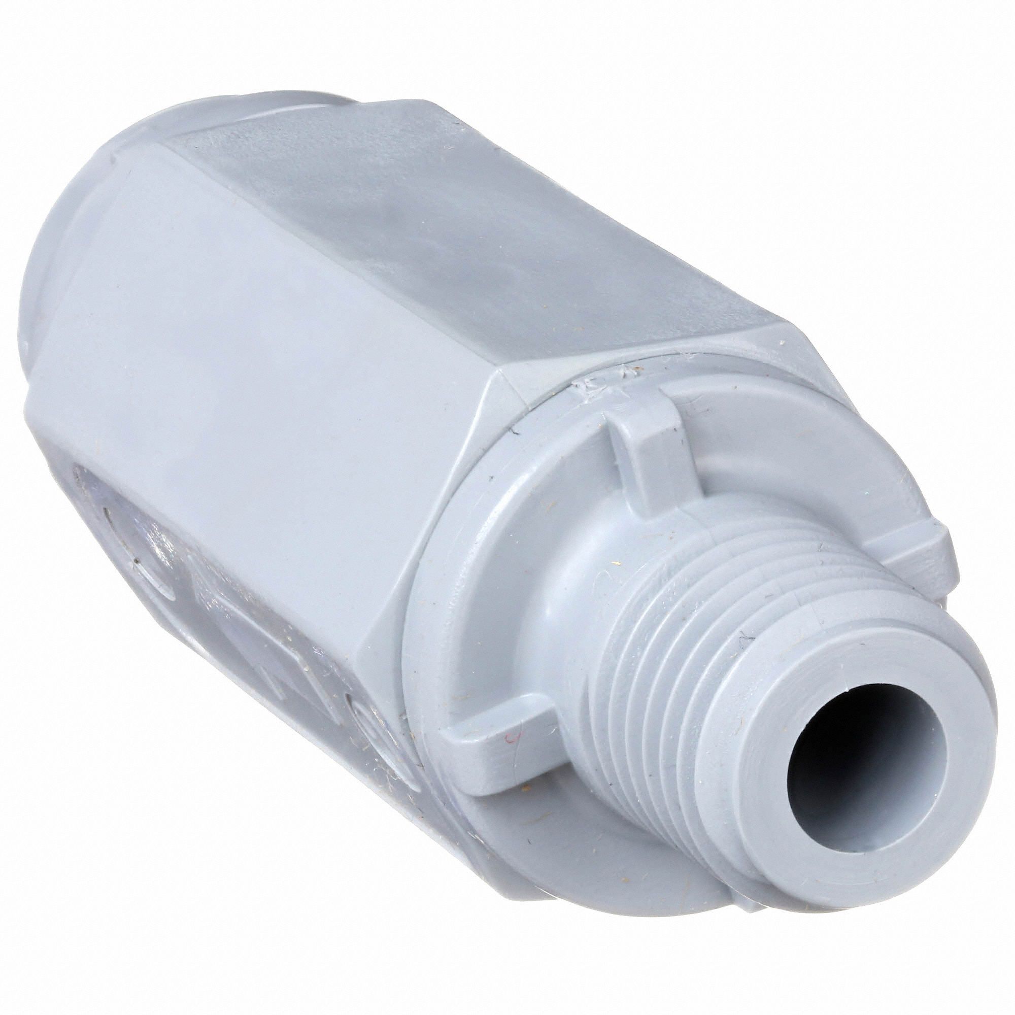 GRAINGER APPROVED Check Valve, 1/4 in, Single, Inline Ball Cone, PVC