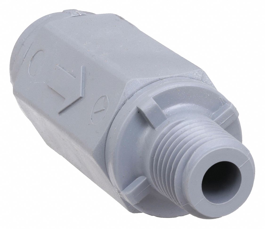 Single Flow, Inline Ball Cone, Ball Cone Spring Check Valve - 4DHZ9|PVC ...