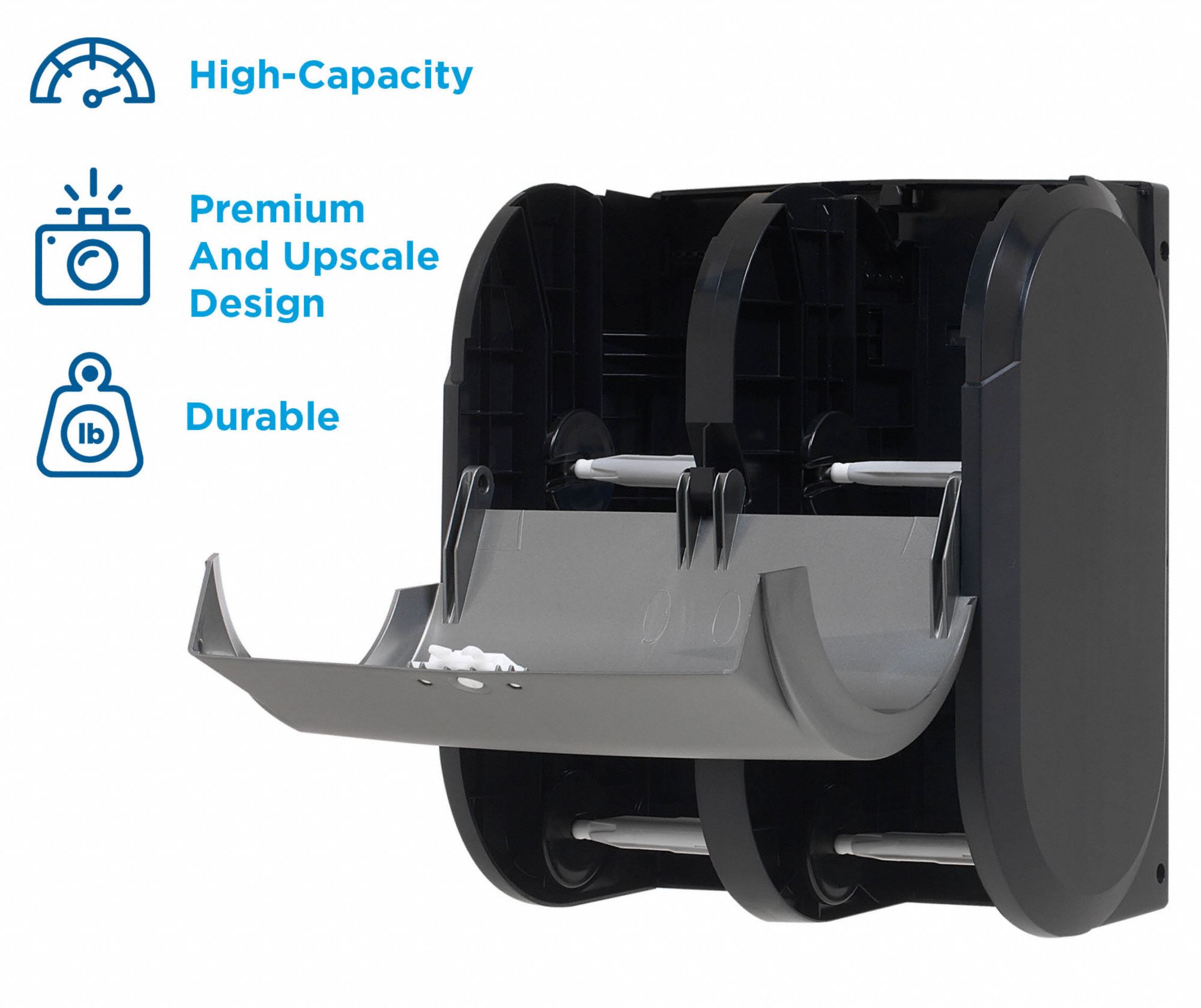 Toilet Paper Dispenser, Compact(R), Gray, Coreless, (4