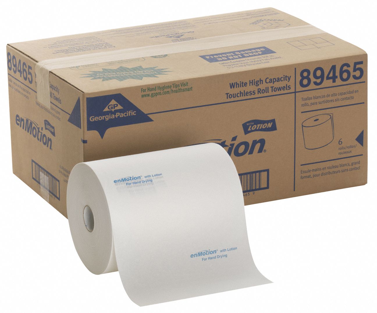 GEORGIA-PACIFIC Lotion Paper Towel Roll, enMotion®, Hardwound, White ...