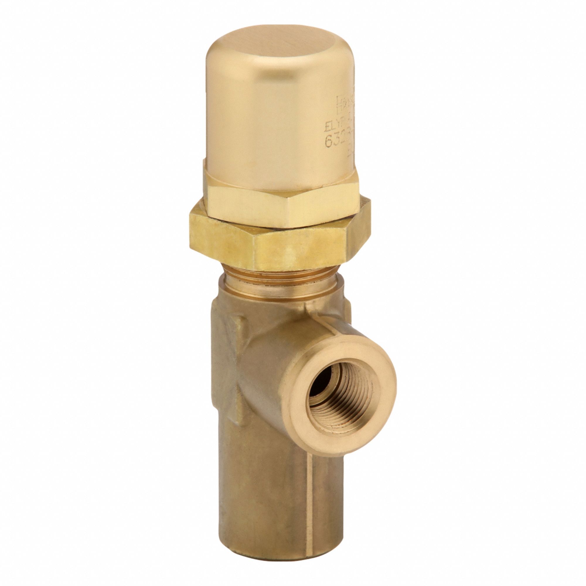 Pressure Control Valve: 10 gpm, 1, 750 psi Max Set, Brass, 1/2 in NPT