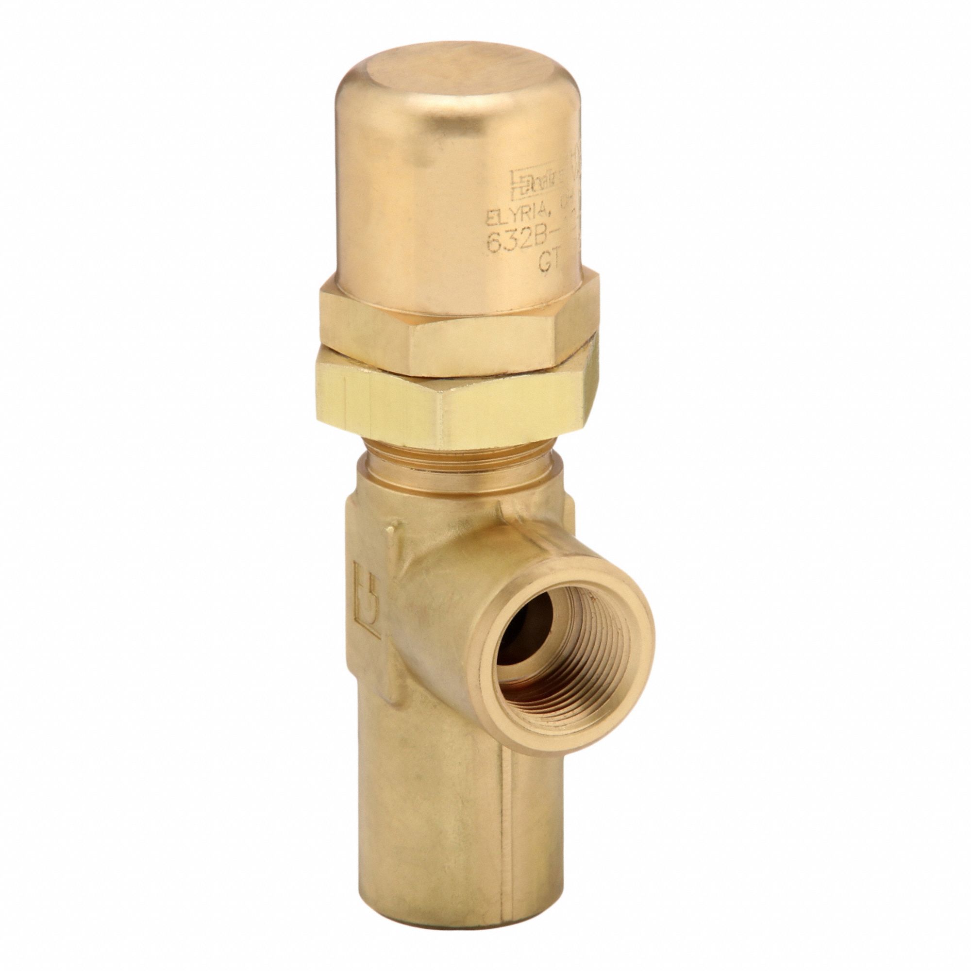 Pressure Control Valve: 15 gpm, 2, 600 psi Max Set, Brass, 3/4 in NPT