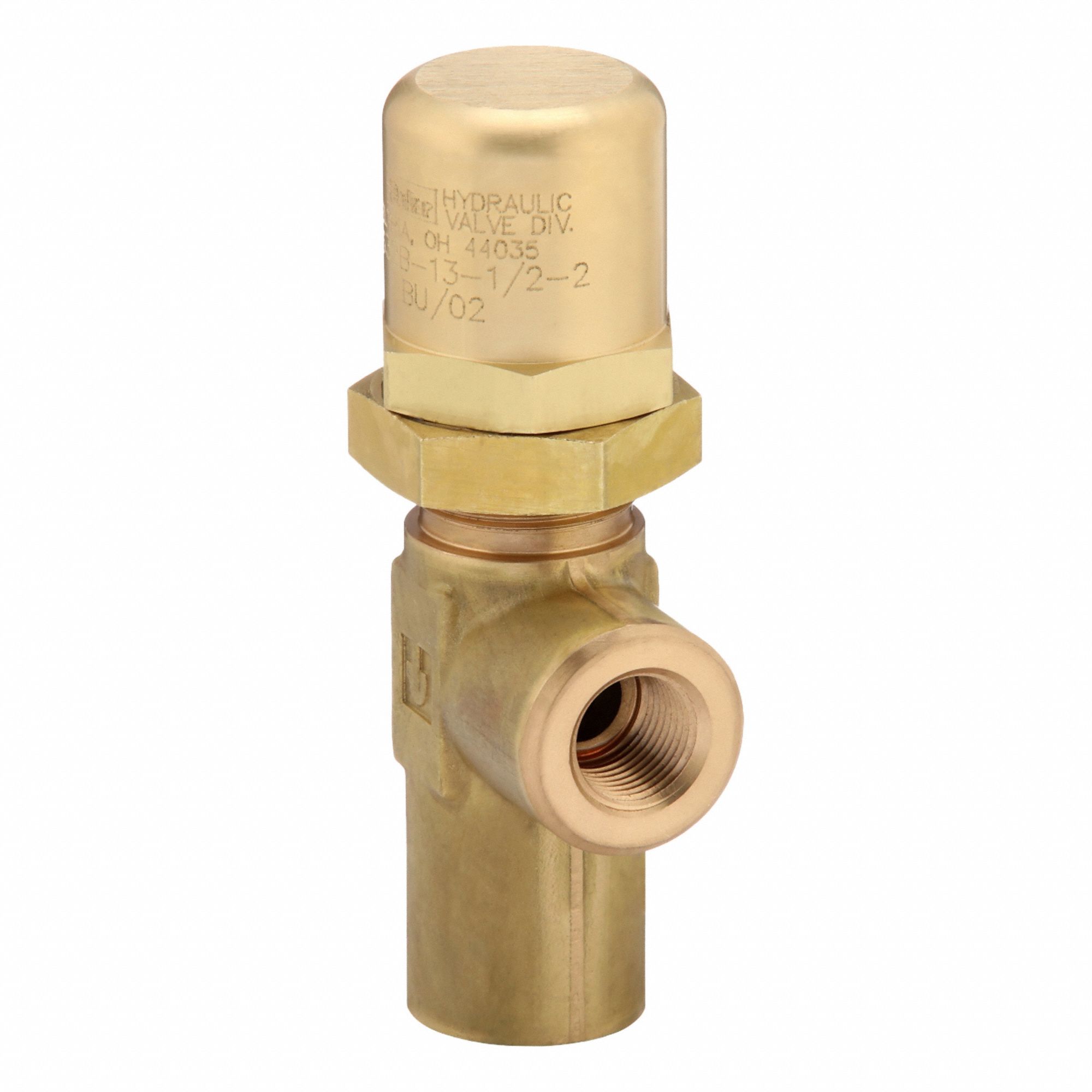 Pressure Control Valve: 10 gpm, 3, 200 psi Max Set, Brass, 1/2 in NPT