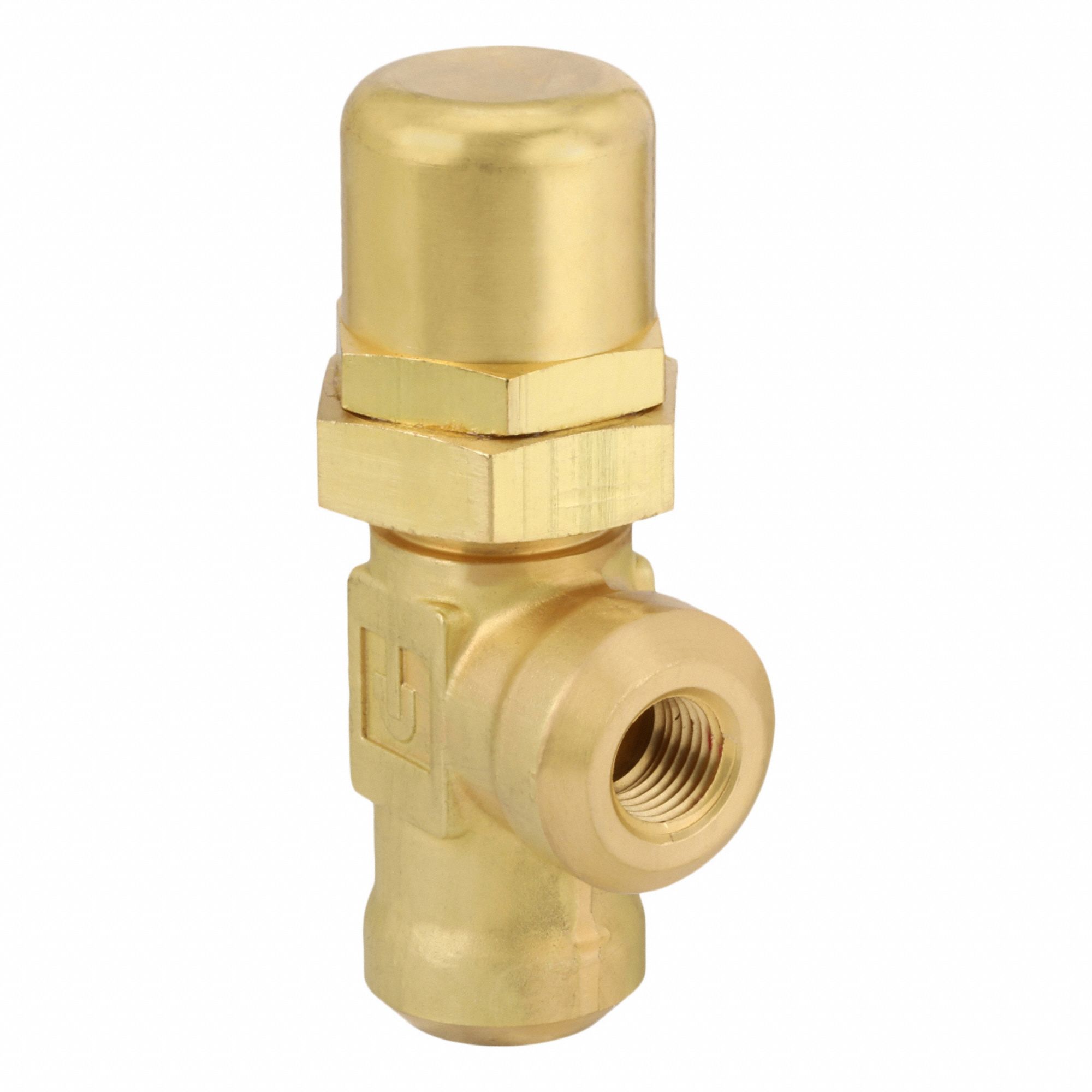 Pressure Control Valve: 4 gpm, 10 psi Max Set, Brass, 1/4 in NPT