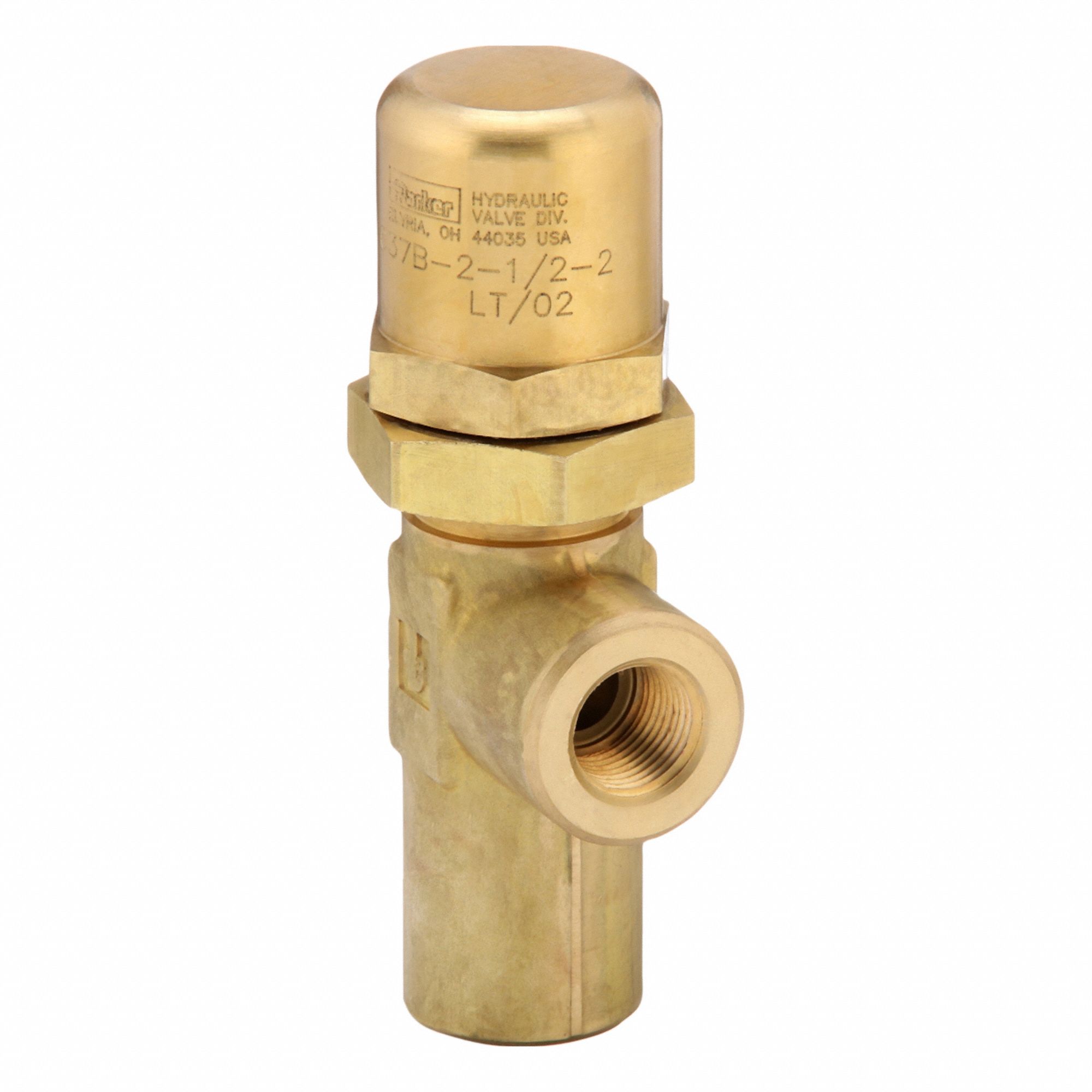 Pressure Control Valve: 10 gpm, 35 psi Max Set, Brass, 1/2 in NPT