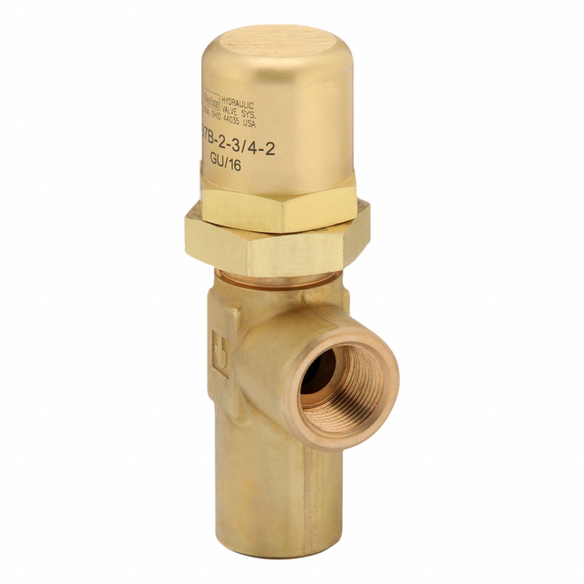 Pressure Control Valve: 15 gpm, 35 psi Max Set, Brass, 3/4 in NPT