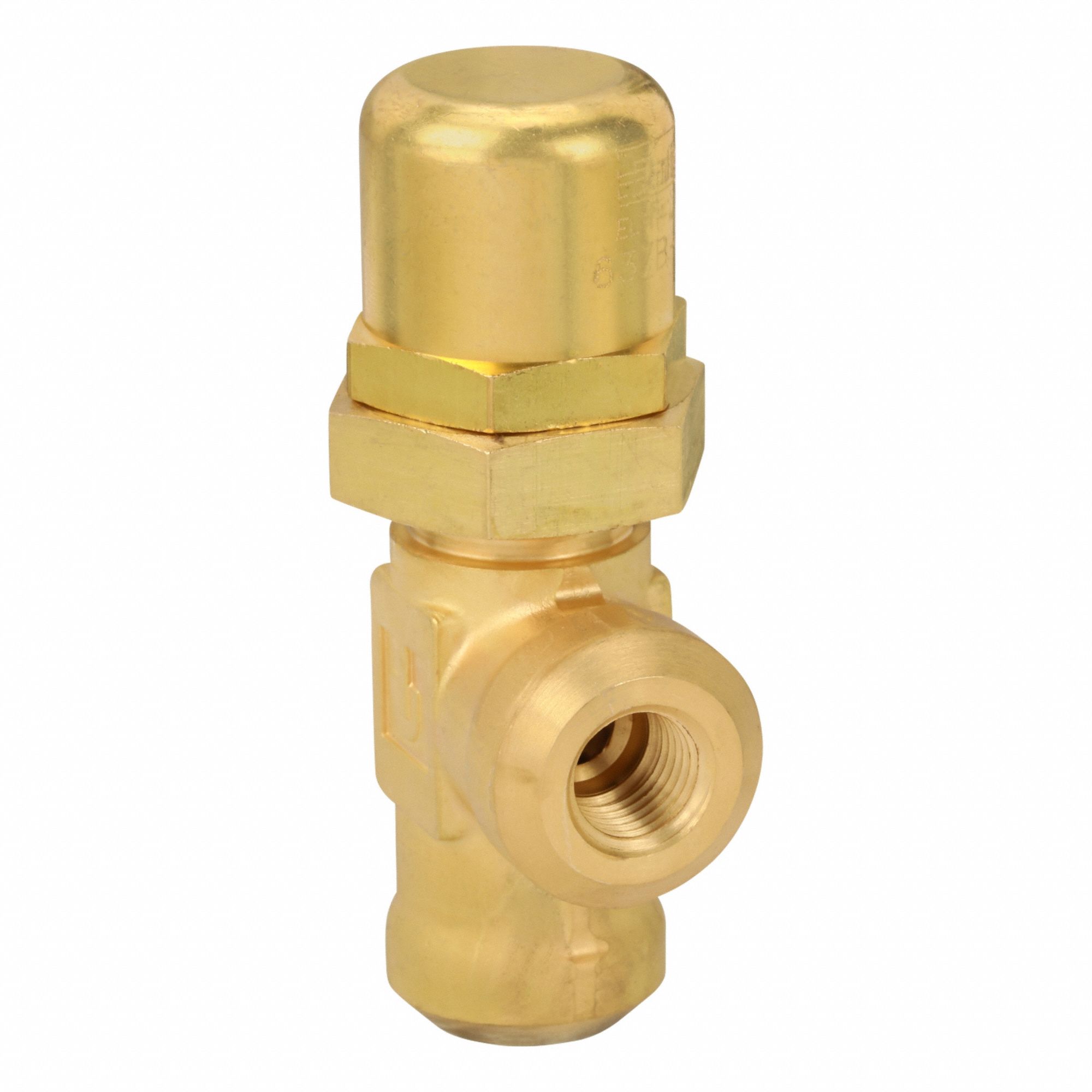 Pressure Control Valve: 4 gpm, 550 psi Max Set, Brass, 1/4 in NPT