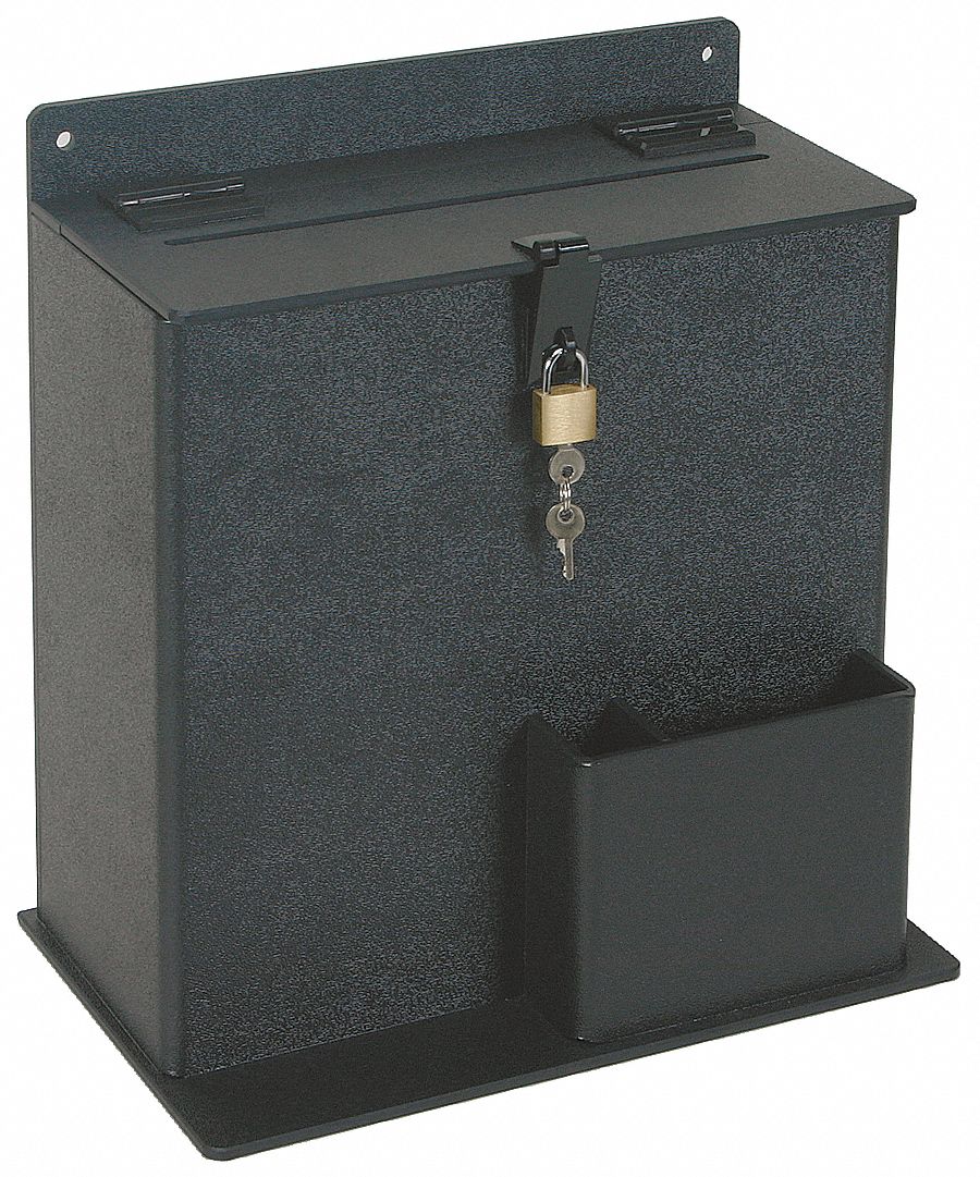  Buzón exterior caja de seguridad, caja de sugerencias, caja de  llaves, buzón de pared, buzón de urnas, caja de urnas para colgar (color:  plata, tamaño: mediano) : Herramientas y Mejoras del