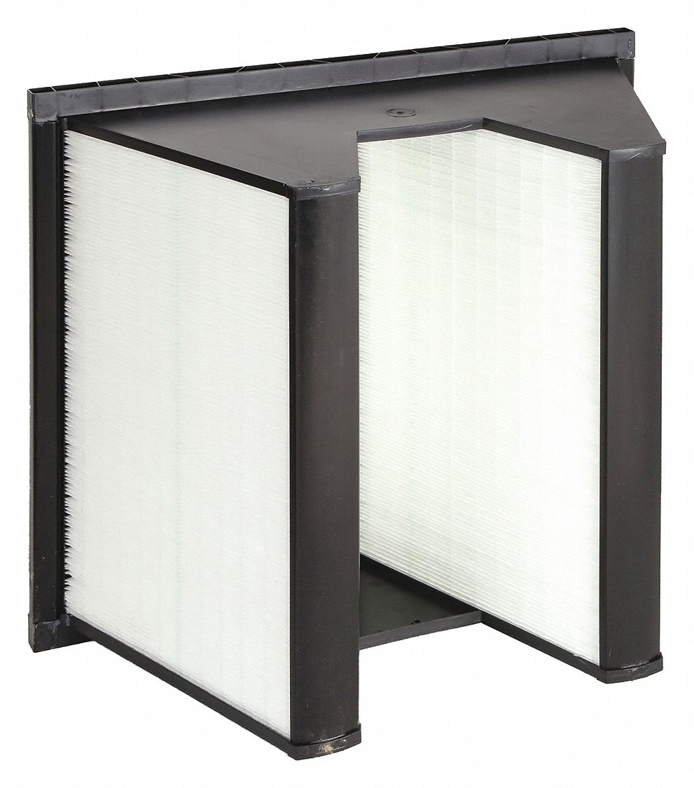 V-BANK AIR FILTER, 20 X 24 X 12 IN, MERV 13, FIBREGLASS, NUMBER OF VS: 2