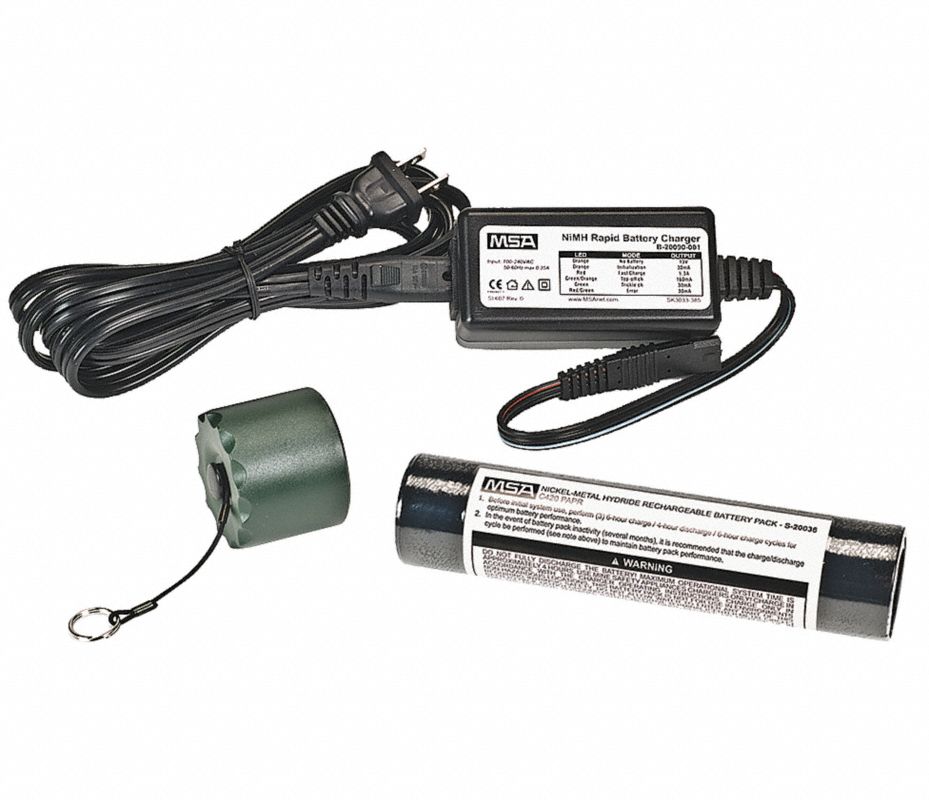 MSA Kit Recargable NiMH,Baterías,Cargador - 4DKZ1 | B-20040-001 ...