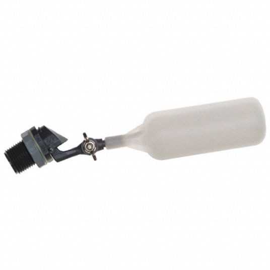 KERICK 1/2 in PVC Float Valve Kit, 71/2 in x 1 in Length and Mounting Size, MNPT 4DMD3MA052