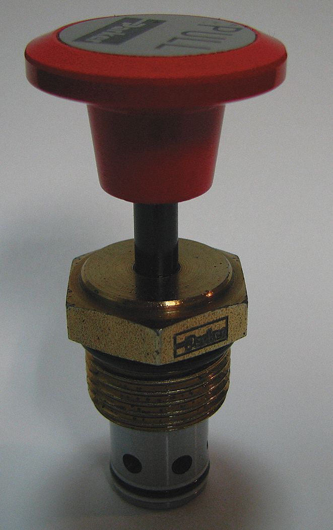 PARKER Normally Closed Manual Poppet Cartridge Valve, 3,500 psi, 13.0
