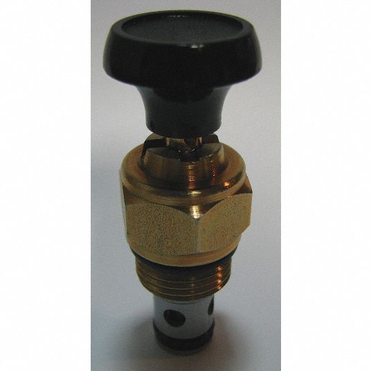 PARKER Normally Closed Manual Poppet Cartridge Valve, 3,000 psi, 8.0