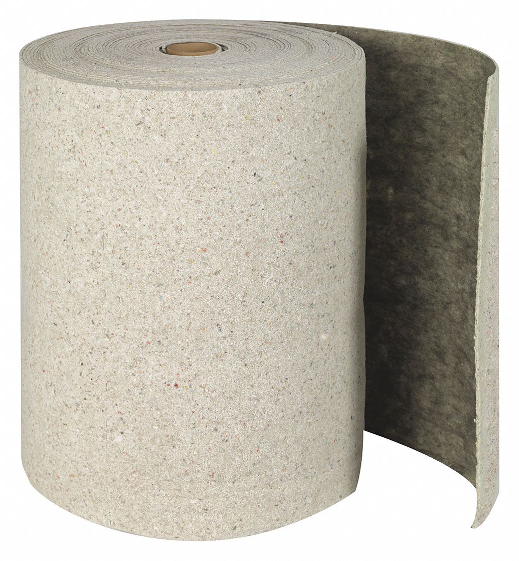 ROULEAU ABSORBANT, 19 X 14 1/4 PO EN TAILLE PERFORÉE, 150 PI X 28 1/2 PO, CELLULOSE, 54 GAL PAR PAQUET, BLANC