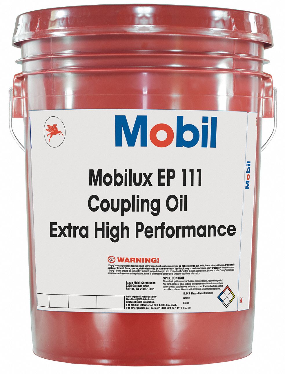 MOBIL Mobilux EP 111 Black Coupling Grease, 5 gal., NLGI Grade: 1 ...