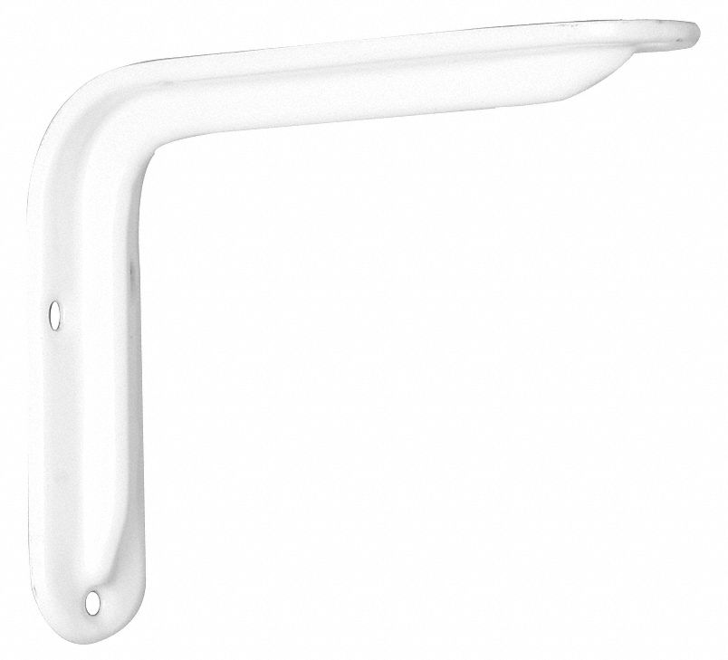 HEAVY DUTY SHELF BRACKET,WHITE,125