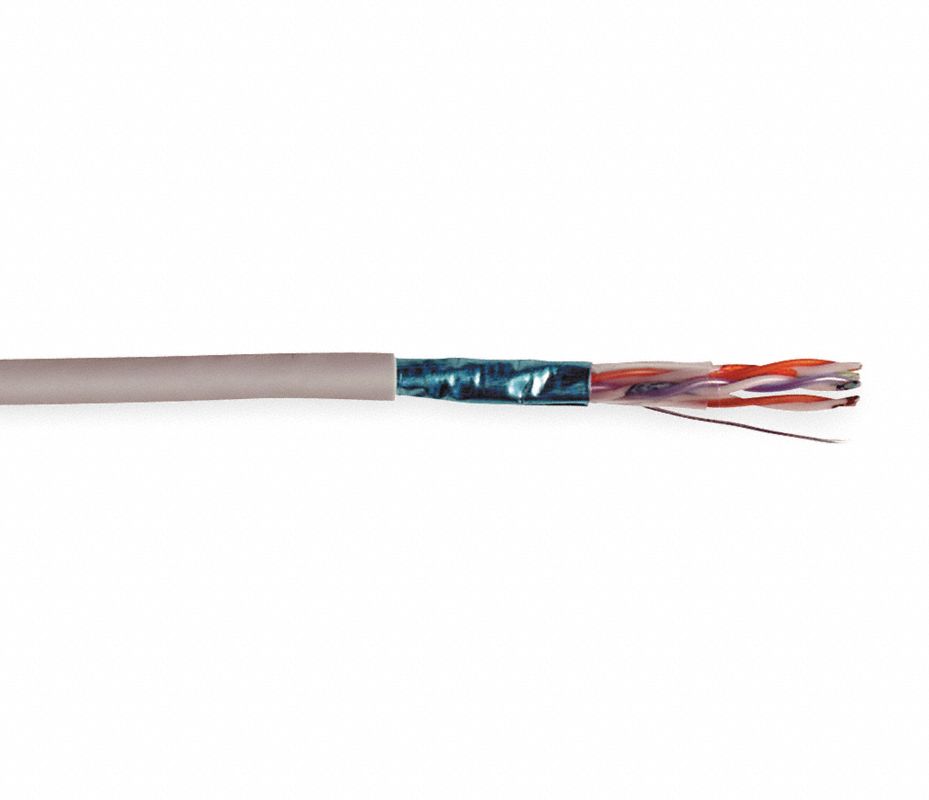 GENSPEED Cable d/Categoría,1000 pies,24 AWG,Gris - 4DNV5 | W2133495E ...