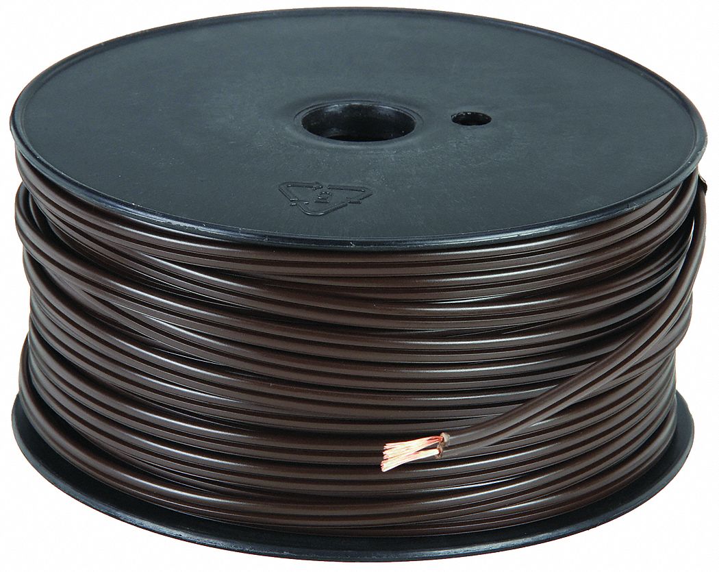 Lamp Cord: SPT-2, 16 AWG Conductor Size, 2 Conductors, Brown, 250 ft Lg, 300 V