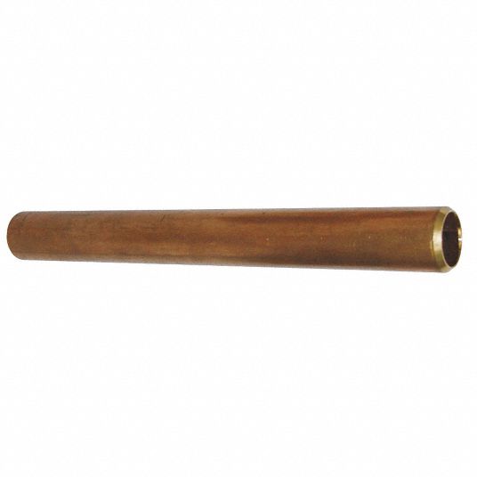 Nipple: Red Brass, 1/4 in Nominal Pipe Size, 1 1/2 in Overall Lg, Threaded  on Both Ends, Schedule 40