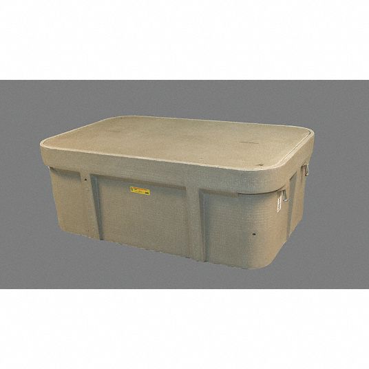 QUAZITE Underground Enclosure Assembly: Electric, 18 in Overall Ht, 49 5/8  in Overall Lg