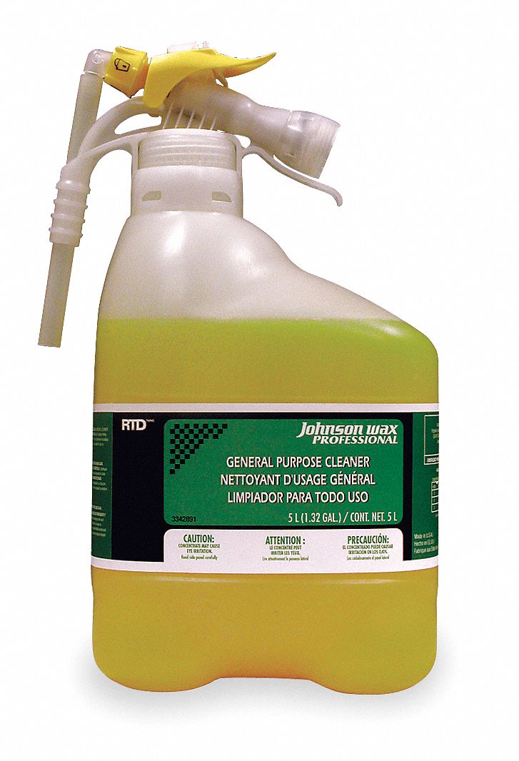 DIVERSEY All Purpose Cleaner For Use With RTD Chemical Dispenser, 1 EA