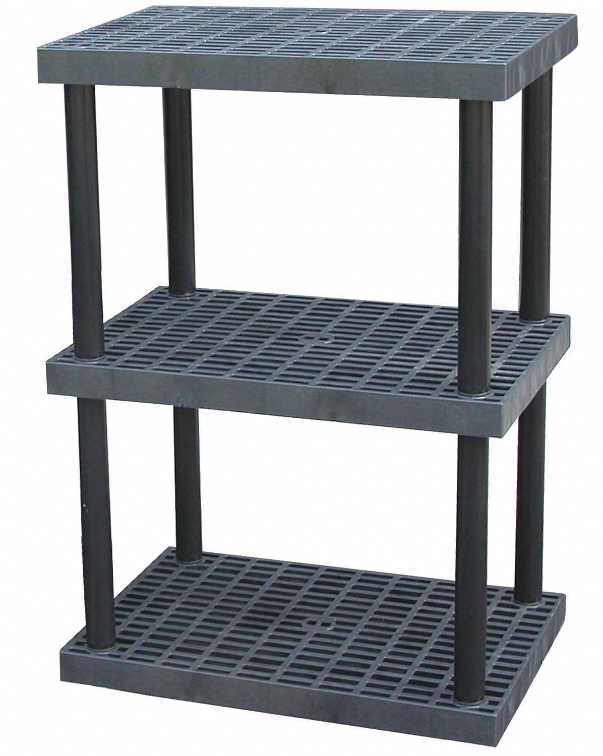  Structural Plastics Dura-Shelf - Estantería de plástico con  estantes ajustables, 36 pulgadas de ancho x 16 pulgadas de profundidad,  estantes ventilados con parte superior de rejilla - 3 estantes : Hogar y  Cocina